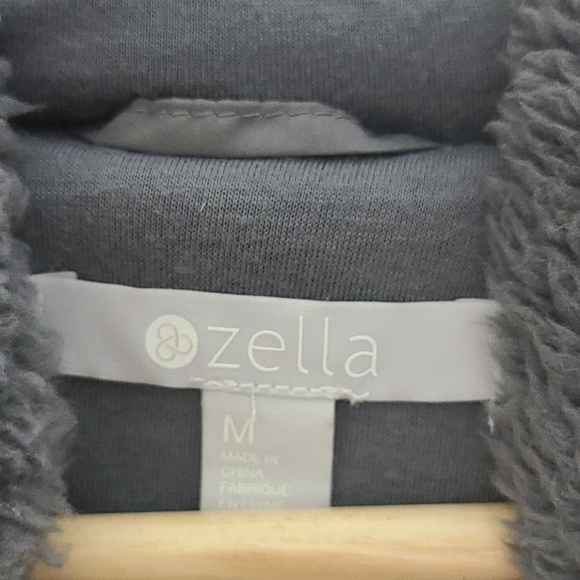 NWT Zella Faux Shearling Bomber Jacket Medium - Picture 6 of 7